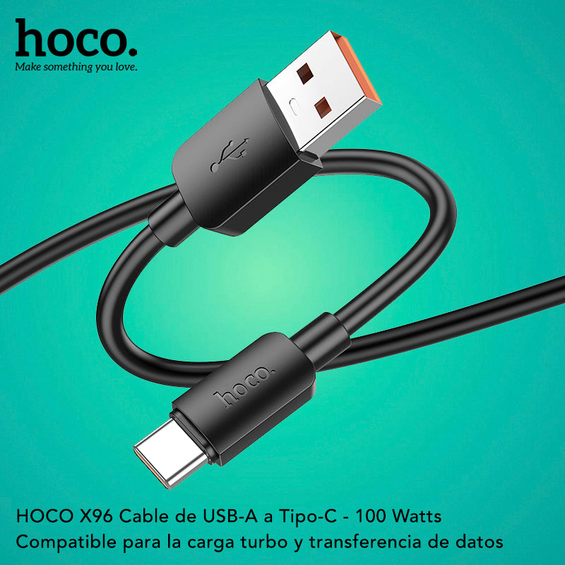 HOCO X96 Cable USB a Tipo C / 100 Watts / 1 metro