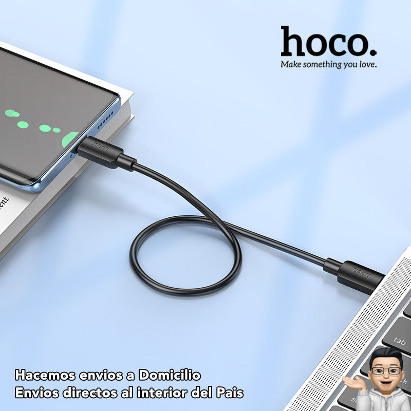 HOCO X96 Cable Tipo C a Tipo C / 60 Watts / 0.25 metros