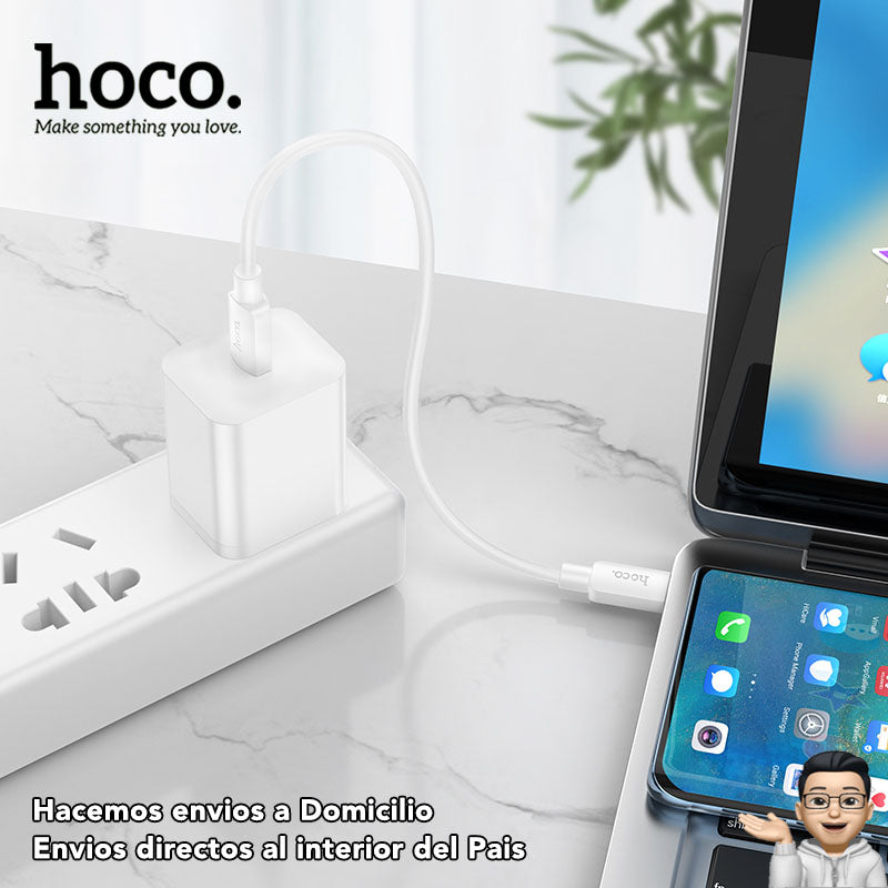 HOCO X96 Cable Tipo C a Tipo C / 60 Watts / 0.25 metros