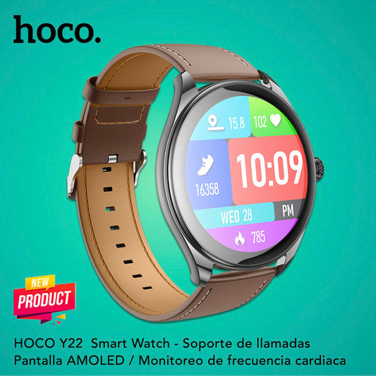 HOCO Y22 Smart Watch AMOLED Soporta Llamadas