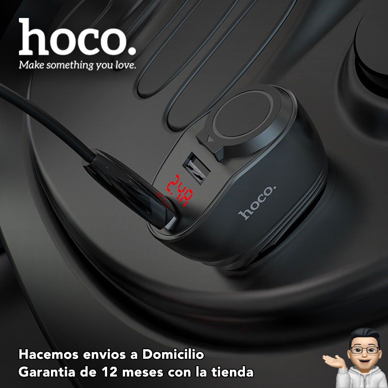 HOCO Z34 Cargador de auto con cigarrera
