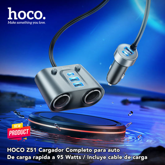 HOCO Z51 Cargador de Auto Súper Rápido