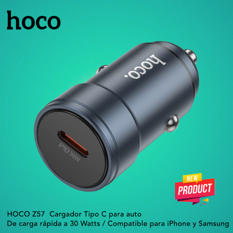 HOCO Z57 Cargador de Auto Rápido 30 Watts
