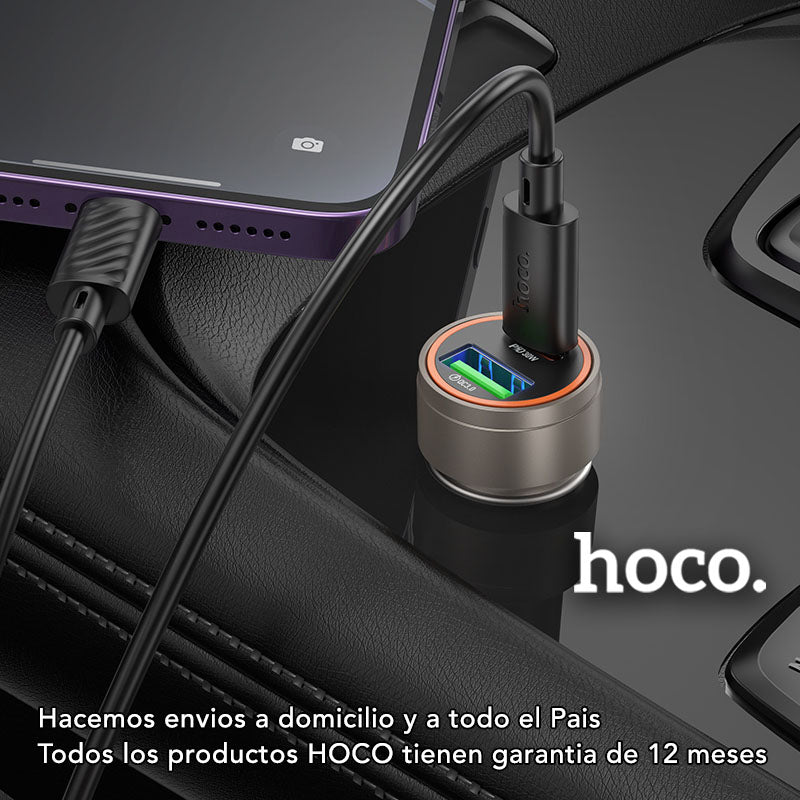 HOCO Z57A Cargador de Auto Rápido 30 Watts