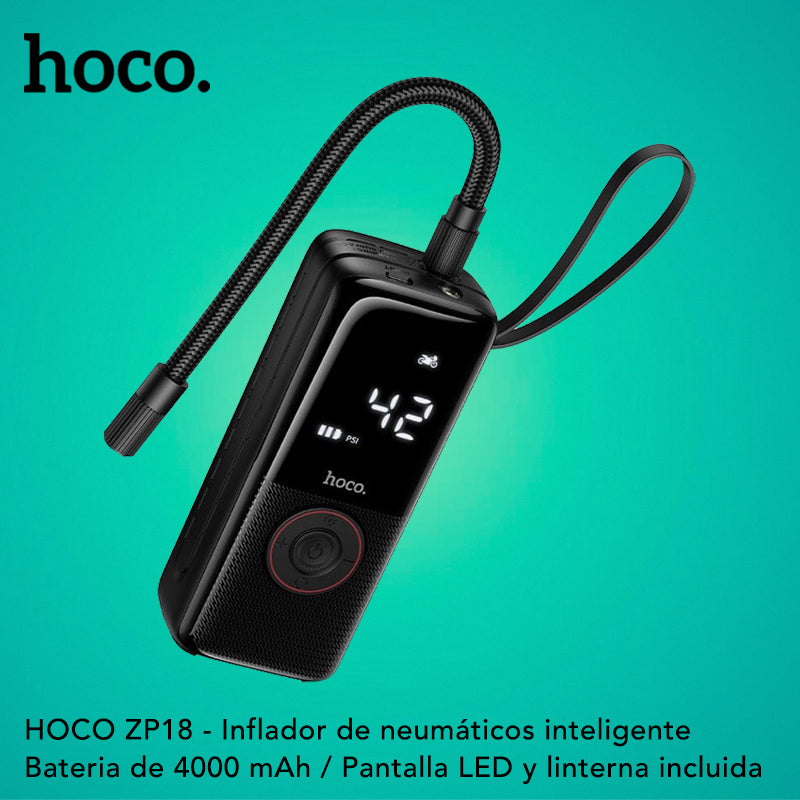 HOCO ZP18 Inflador de llantas portátil