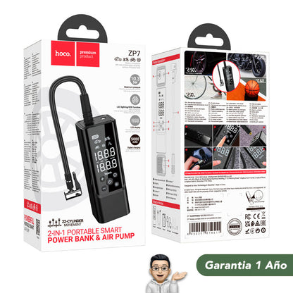 HOCO ZP7  Inflador de llantas portátil
