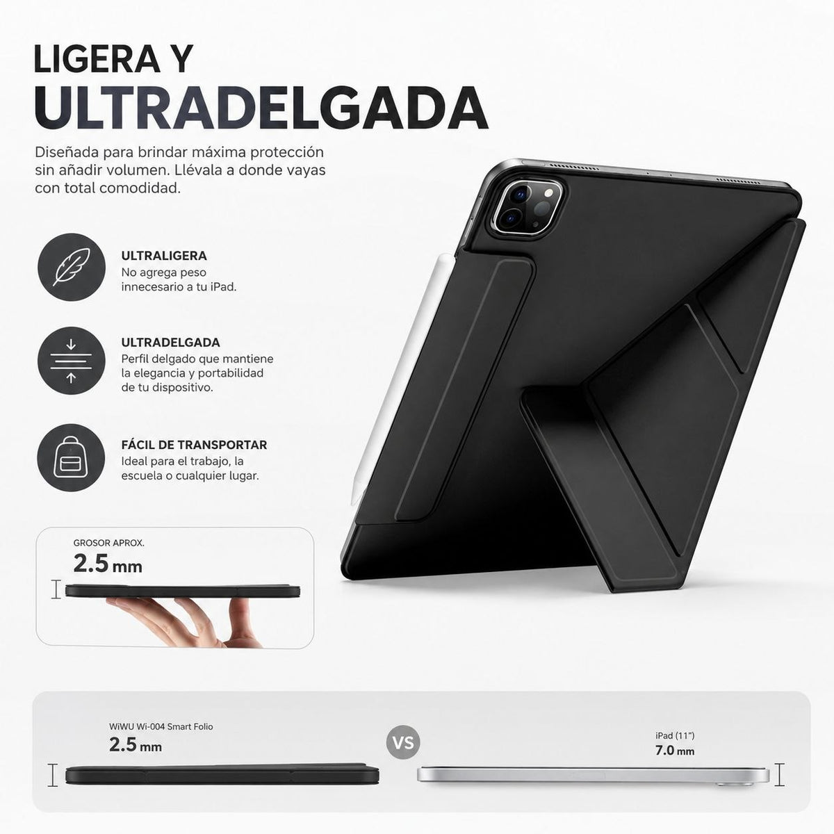 WIWU Wi-004 Funda protectora Magnética para iPad