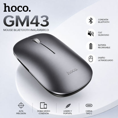 HOCO GM43 Mouse inalámbrico y Bluetooth