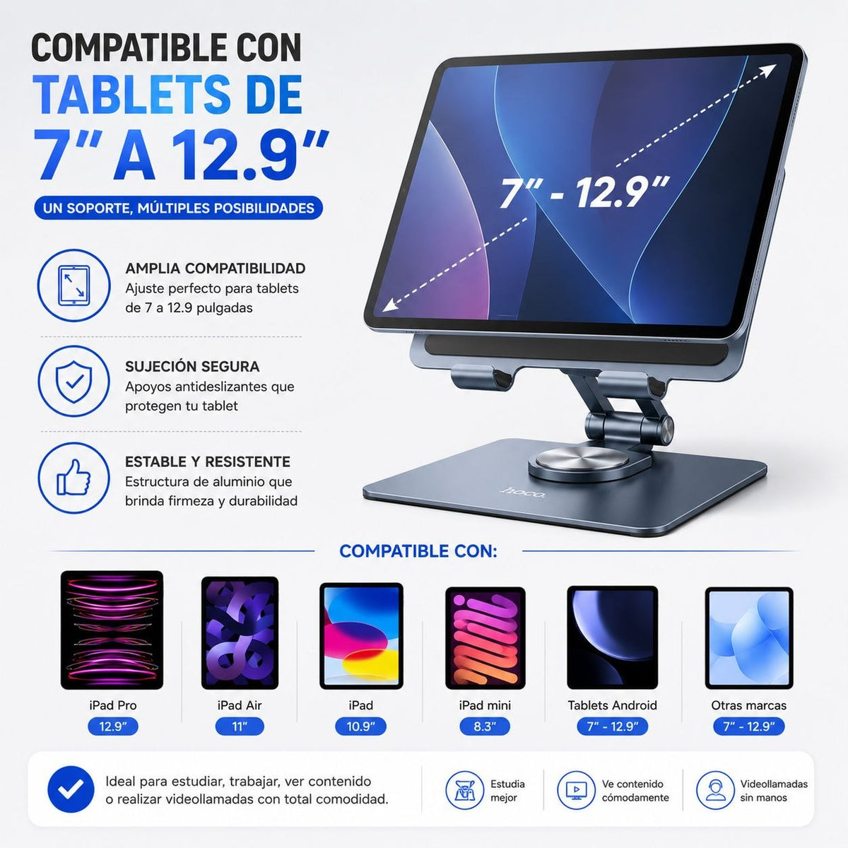 HOCO PH52  Soporte Giratorio para Tablet