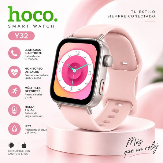 HOCO Y32 Smart Watch Soporta Llamadas