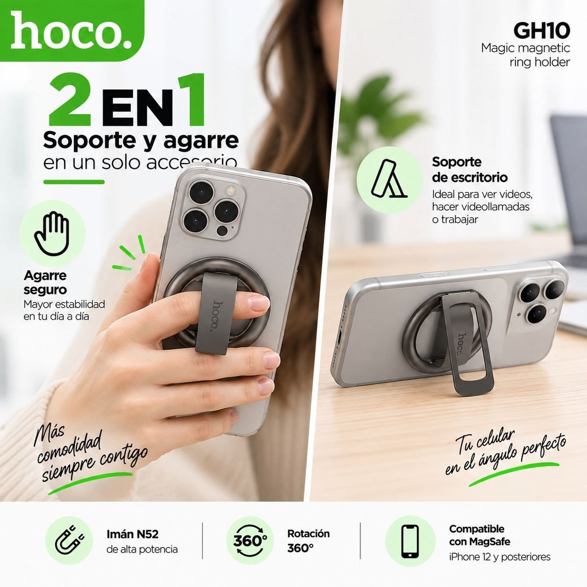 HOCO GH10 Soporte Magsafe anillo