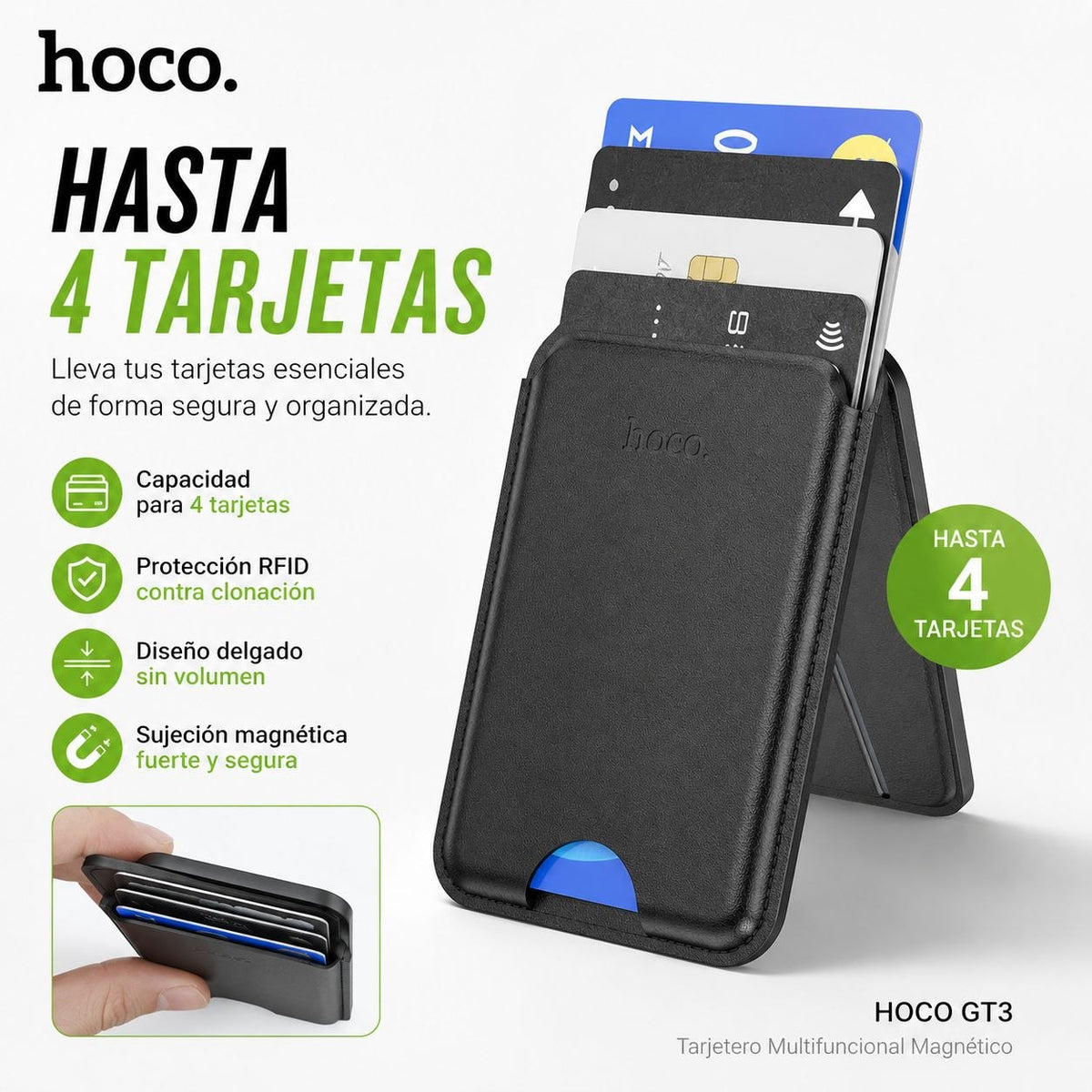 HOCO GT3 Tarjetero Magsafe Multifuncional