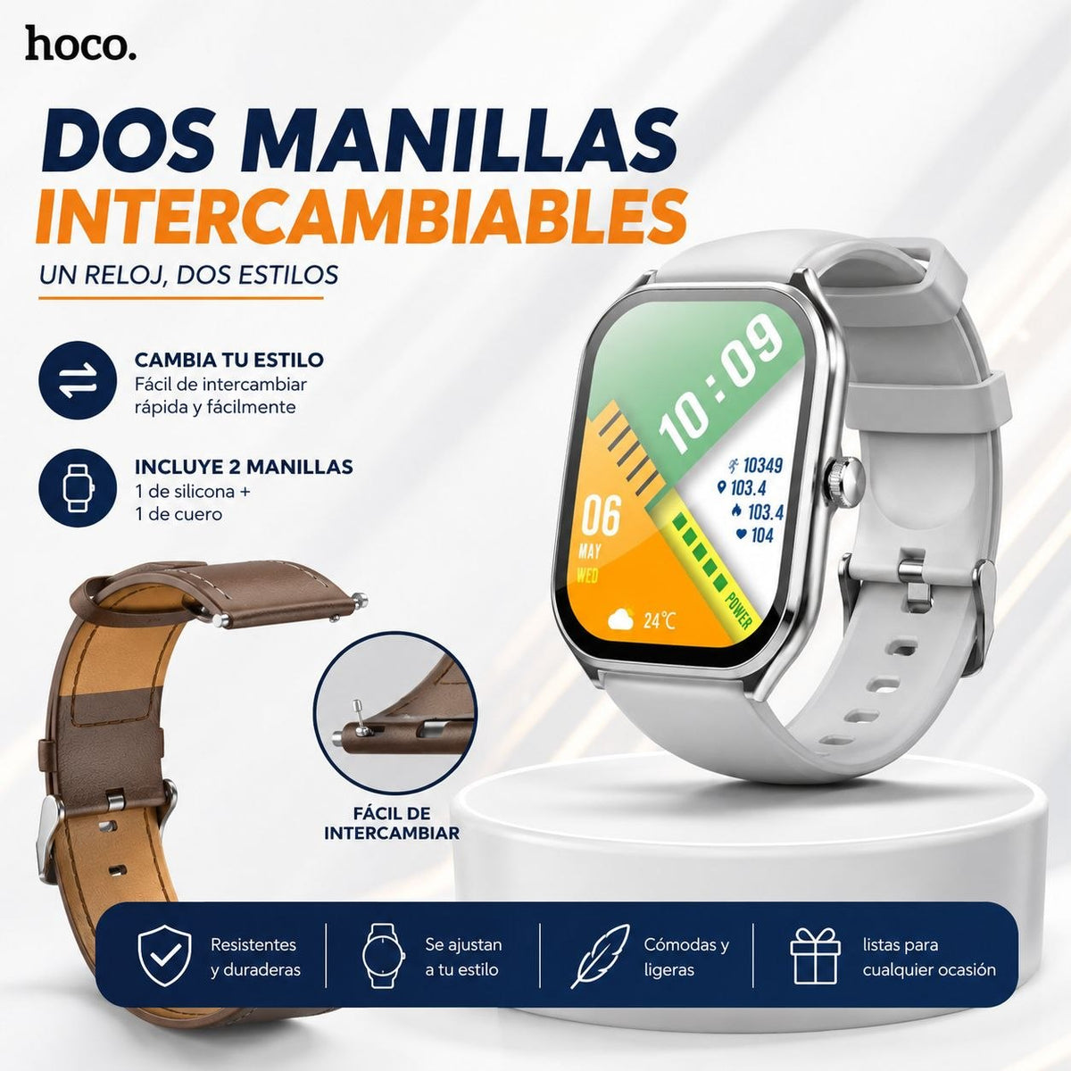 HOCO Y28 Smart Watch AMOLED Soporta Llamadas