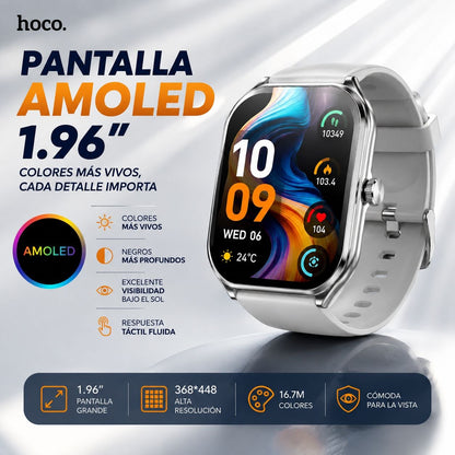 HOCO Y28 Smart Watch AMOLED Soporta Llamadas