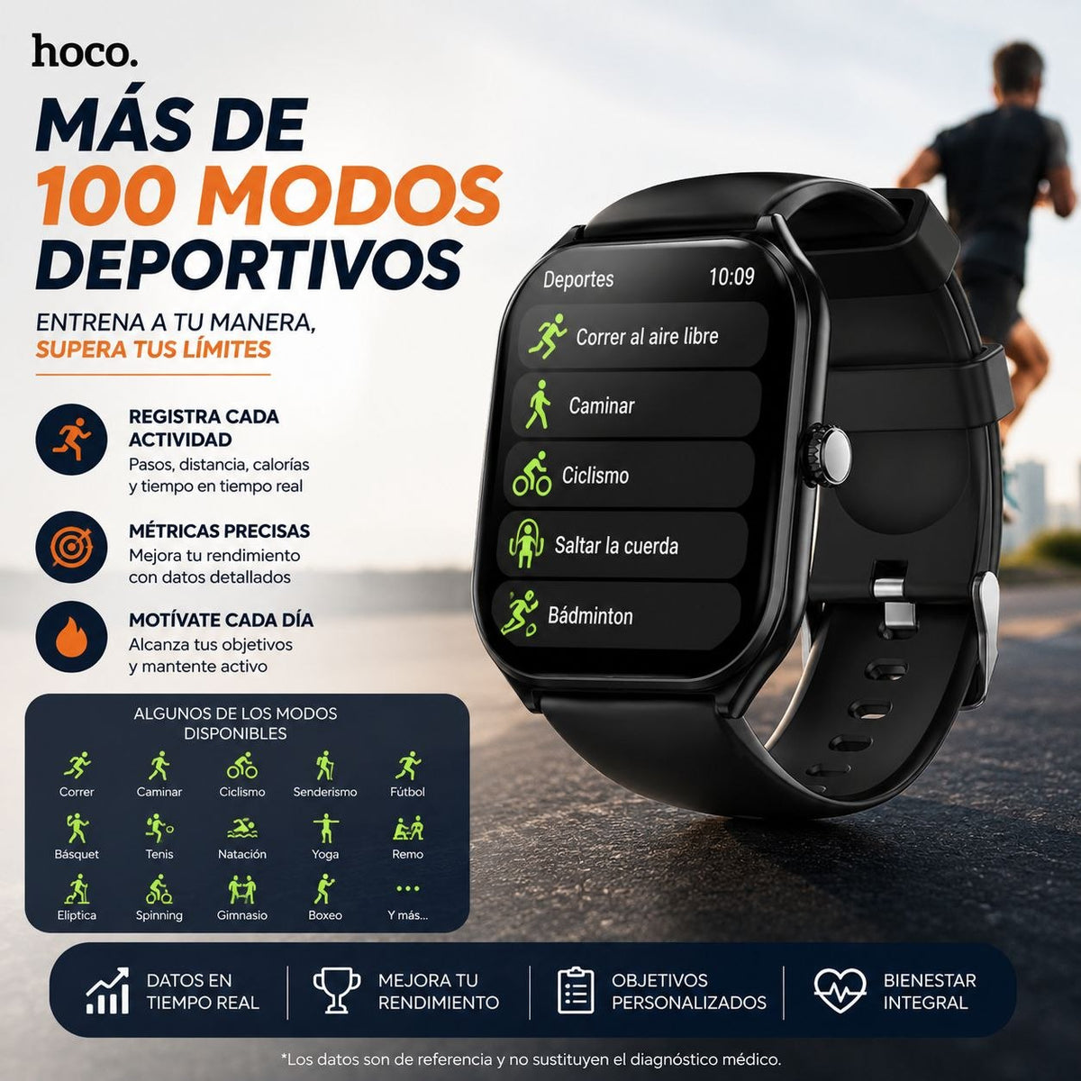 HOCO Y28 Smart Watch AMOLED Soporta Llamadas