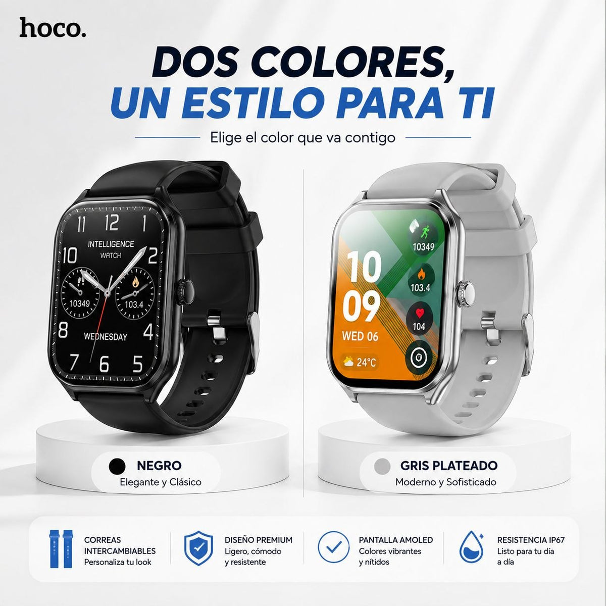 HOCO Y28 Smart Watch AMOLED Soporta Llamadas