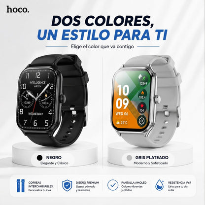 HOCO Y28 Smart Watch AMOLED Soporta Llamadas