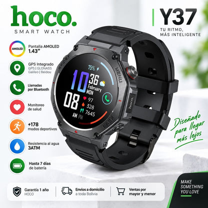 HOCO Y37 Smart Watch AMOLED GPS para Llamadas
