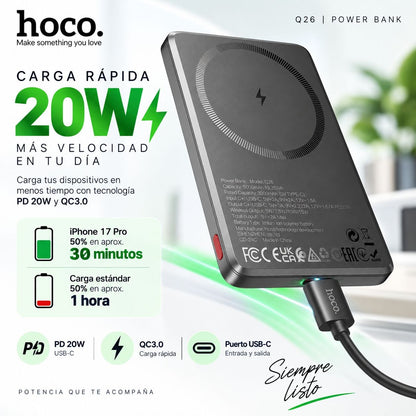 HOCO Q26 de 5000 mAh Carga rápida Magsafe