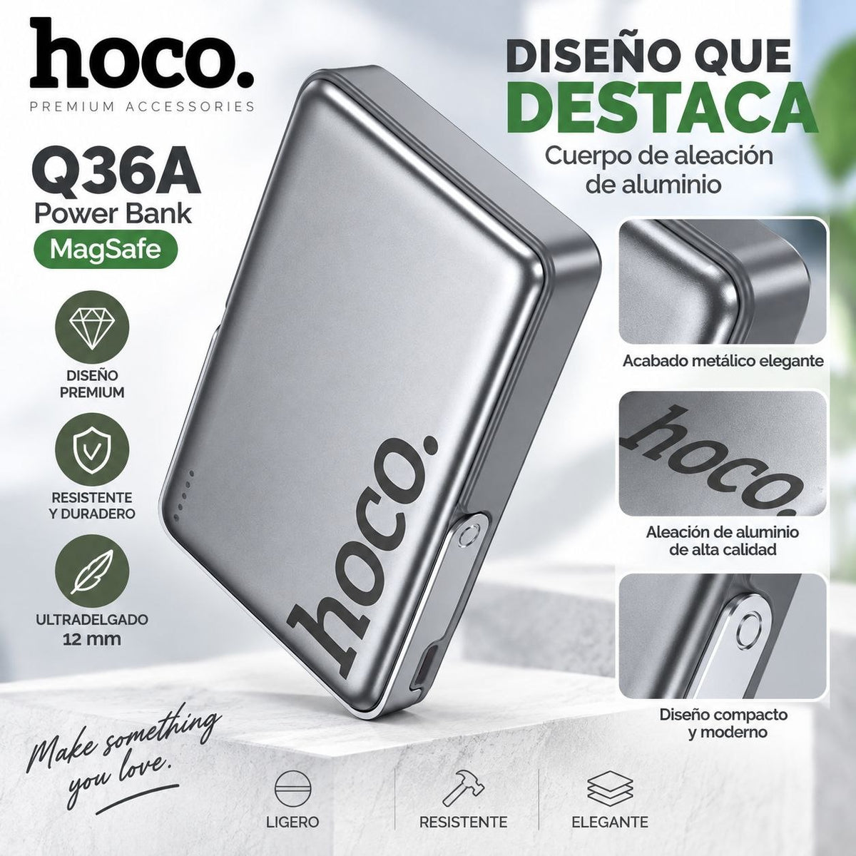 HOCO Q36A de 10000 mAh Carga rápida Magsafe
