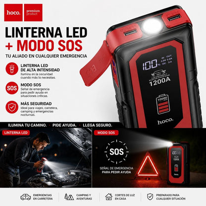 HOCO QS3  Arrancador de batería de 10.000 mAh