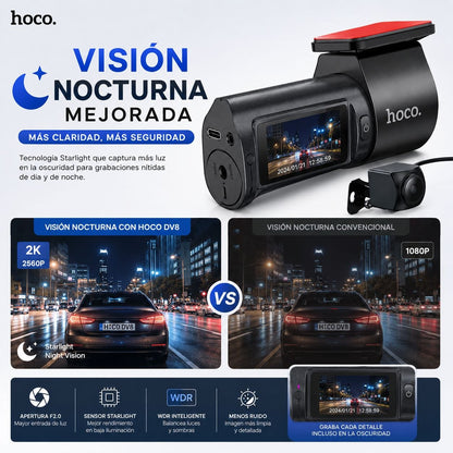 HOCO DV8  Grabadoras para vehículo con pantalla