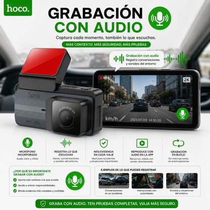 HOCO DV12  Grabadoras para vehículo con pantalla GPS