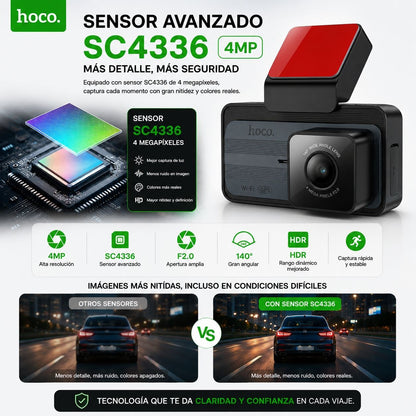 HOCO DV12  Grabadoras para vehículo con pantalla GPS