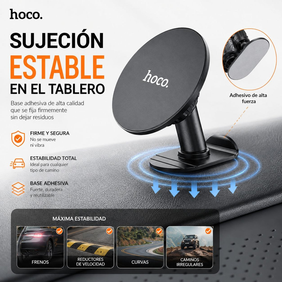 HOCO H13 Soporte para Auto Magnético para iPhone