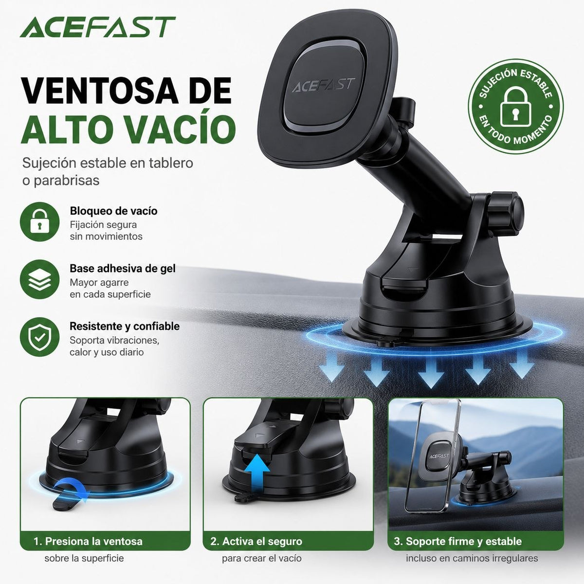 ACEFAST D45 Soporte Magsafe para Auto