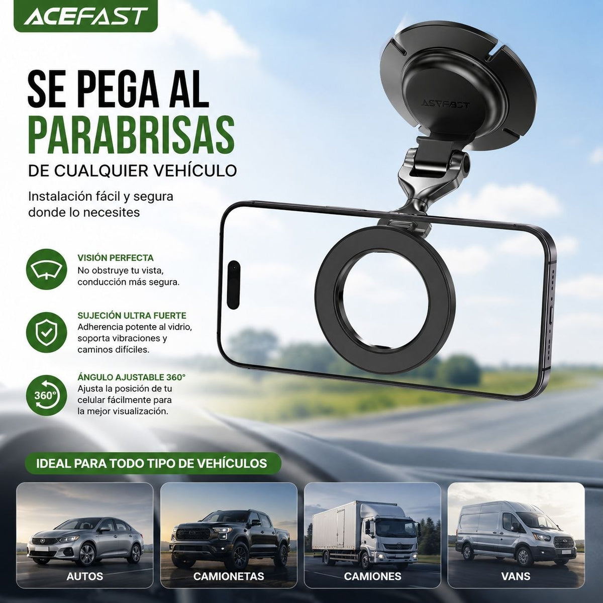 ACEFAST D64 Soporte Magsafe para Auto