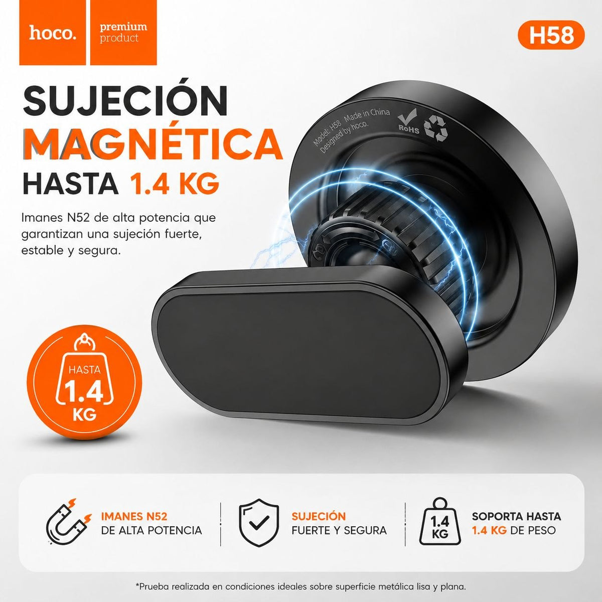 HOCO H58 Soporte para Auto Magnético para iPhone