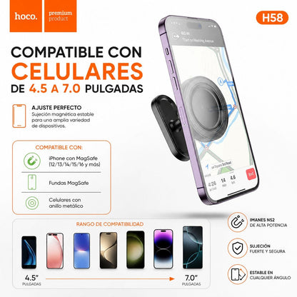 HOCO H58 Soporte para Auto Magnético para iPhone