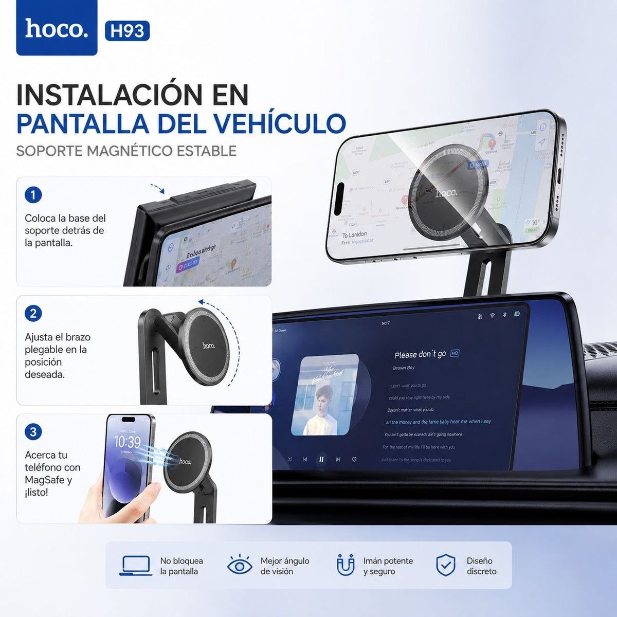HOCO H93 Soporte de iPhone para cualquier superficie