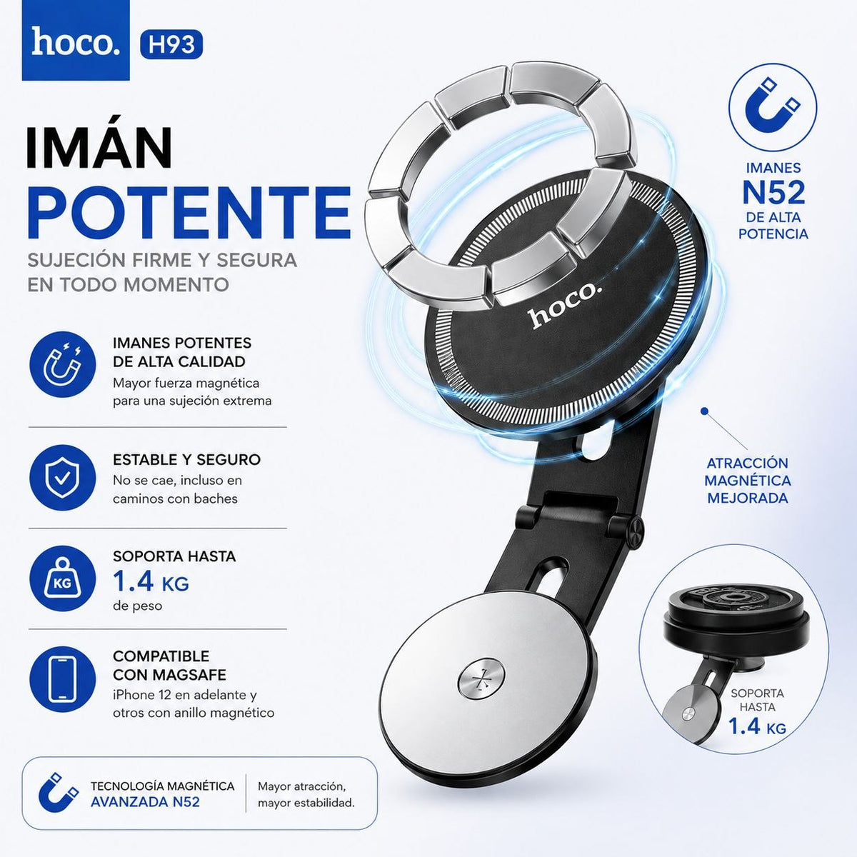 HOCO H93 Soporte de iPhone para cualquier superficie
