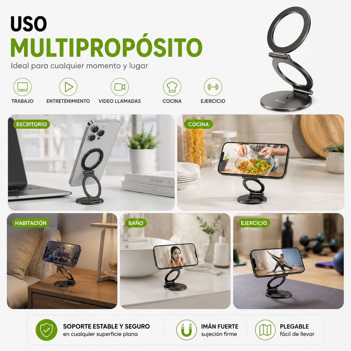 HOCO H102 Soporte Magsafe para múltiples usos
