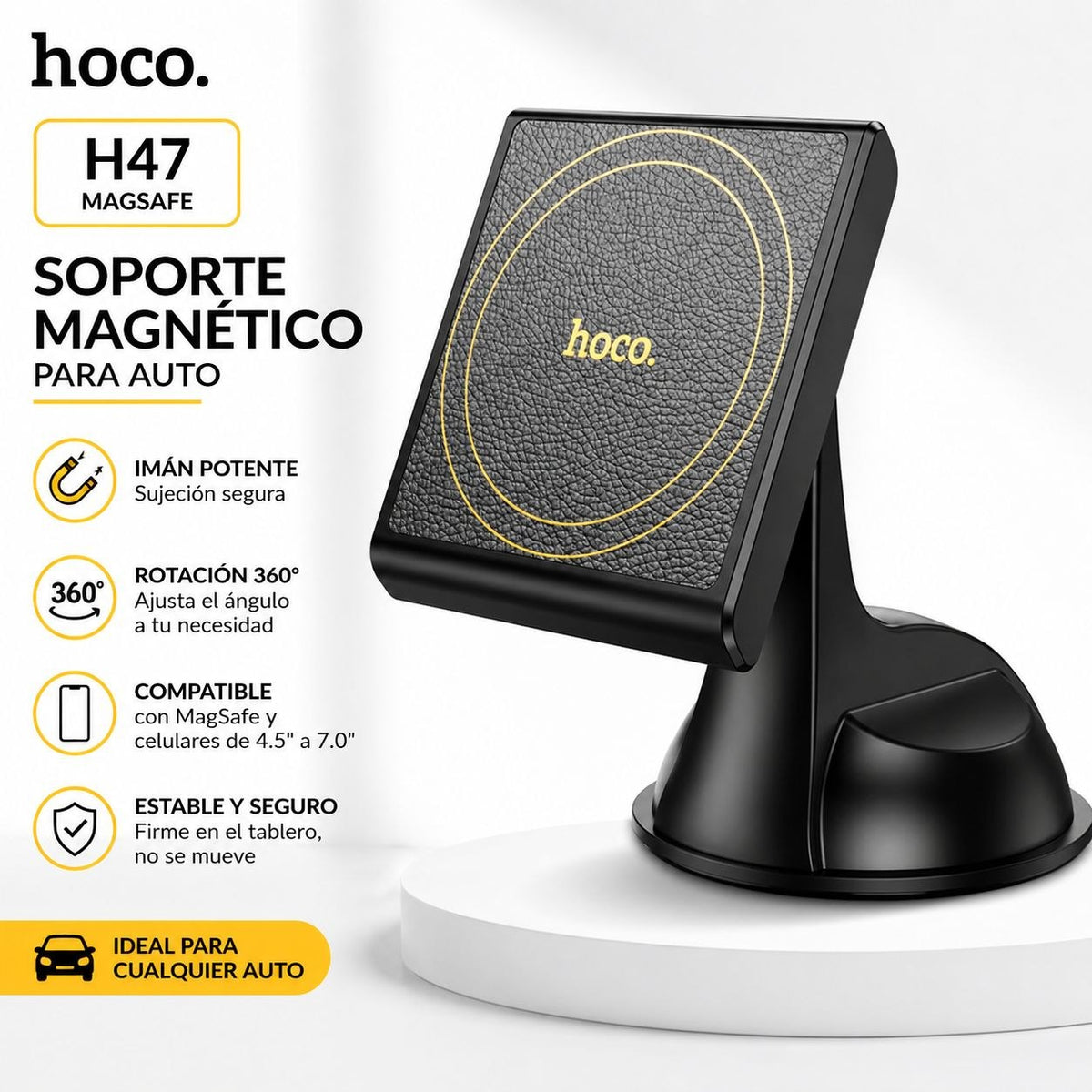 HOCO H47 Soporte para Auto Magnético para iPhone