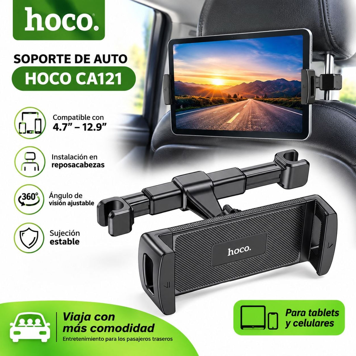 HOCO CA121 Soporte de Tablet para auto