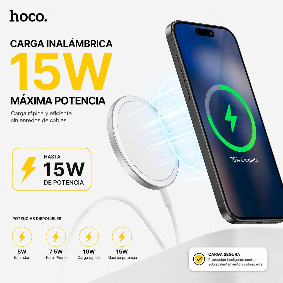 HOCO CW30 Cargador Inalámbrico MagSafe