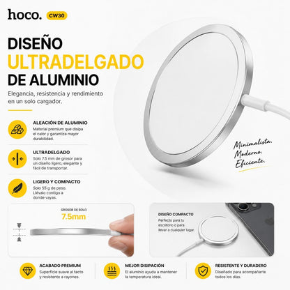 HOCO CW30 Cargador Inalámbrico MagSafe