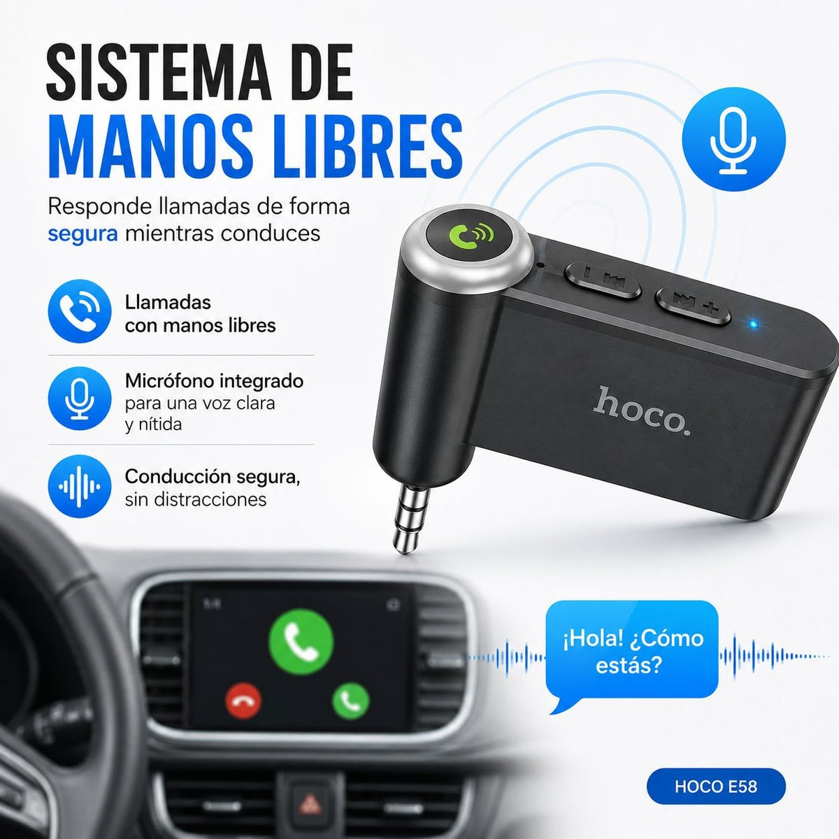 HOCO E58 Receptor Bluetooth