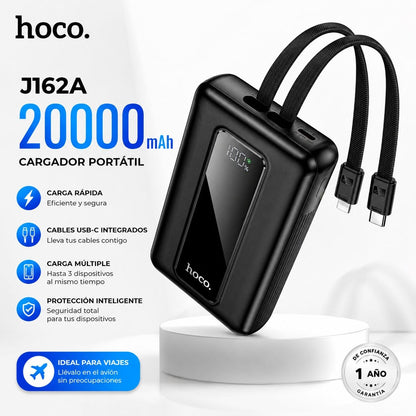 HOCO J162A de 20000 mAh Carga Rápida con Cable