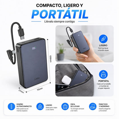 HOCO J170A de 20000 mAh Carga Rápida