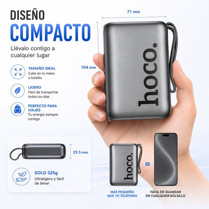 HOCO Q39 de 20000 mAh Carga Rápida con Cable