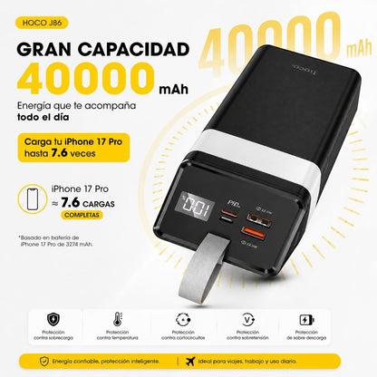 Hoco J86 40000 mAh Carga Rapida