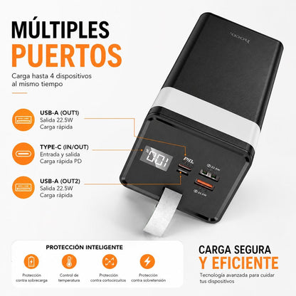 HOCO J86A de 50000 mAh Carga Rapida