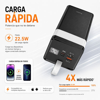 HOCO J86A de 50000 mAh Carga Rapida