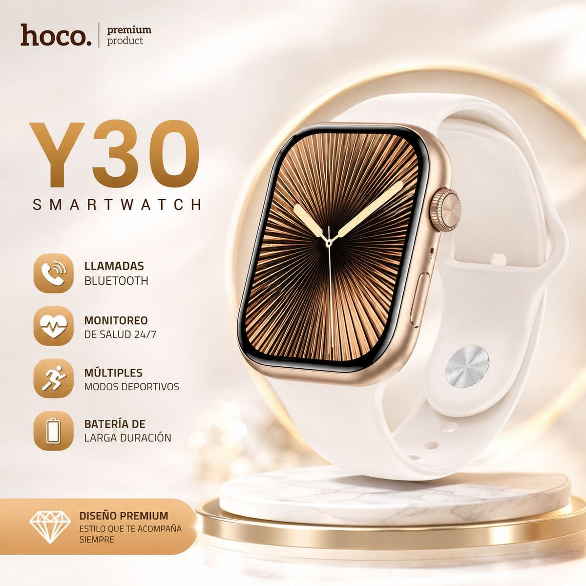 HOCO Y30 Smart Watch Soporta Llamadas