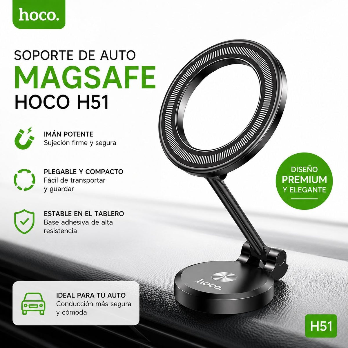 HOCO H51 Soporte de auto para iPhone