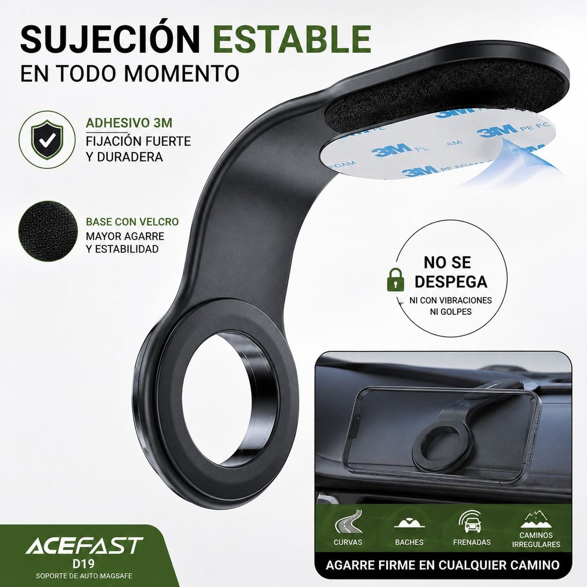ACEFAST D19 Soporte de auto para iPhone